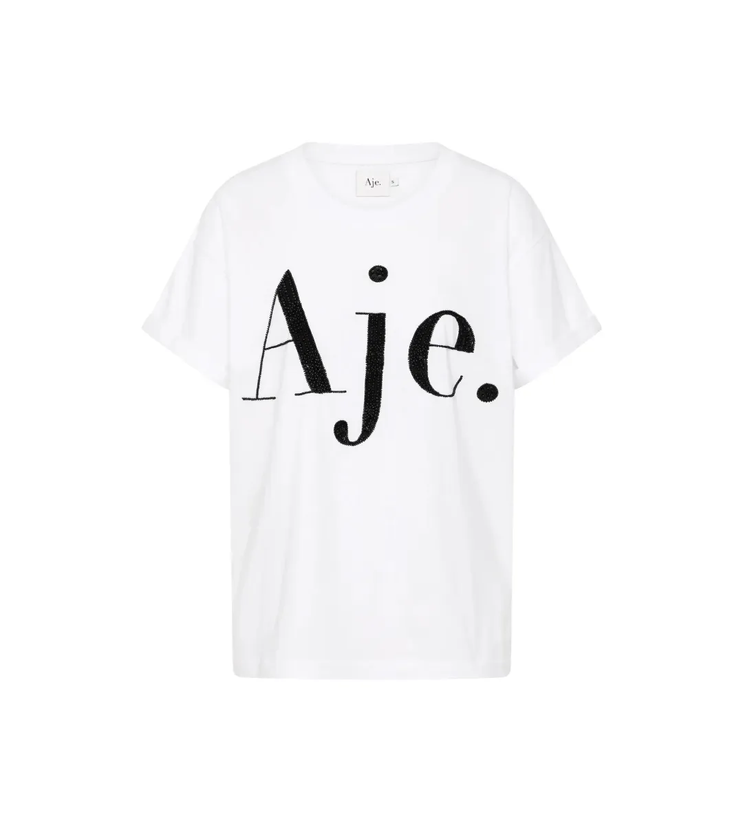 Aje Beyond Embellished Logo Tee Size XS/6 for rent on The Volte - main image
