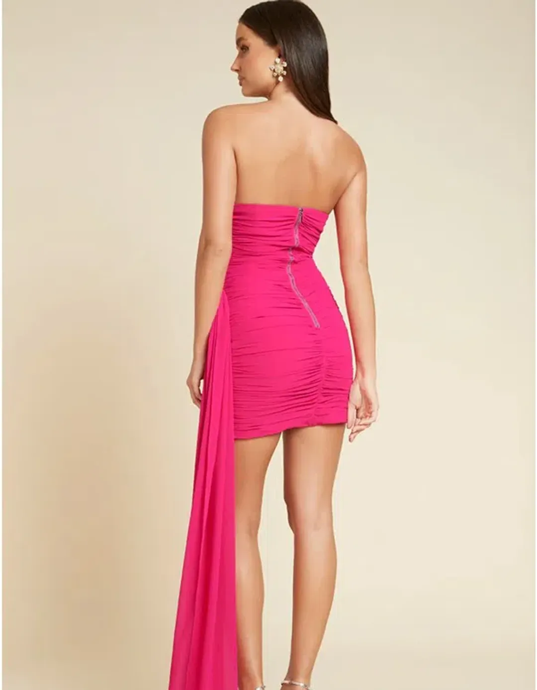 Runaway The Label Night Lover Dress - Fuchsia Size 12 for rent on The Volte - main image