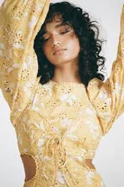 SABO Elysees Dress Yellow and White size XS for rent on The Volte - image 4