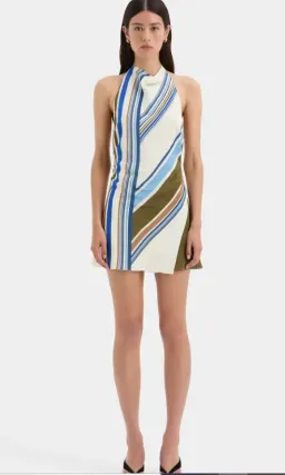 Sir The Label Thistle Halter Mini Dress Multi Size 1 / Aus 8 for rent on The Volte - image 1