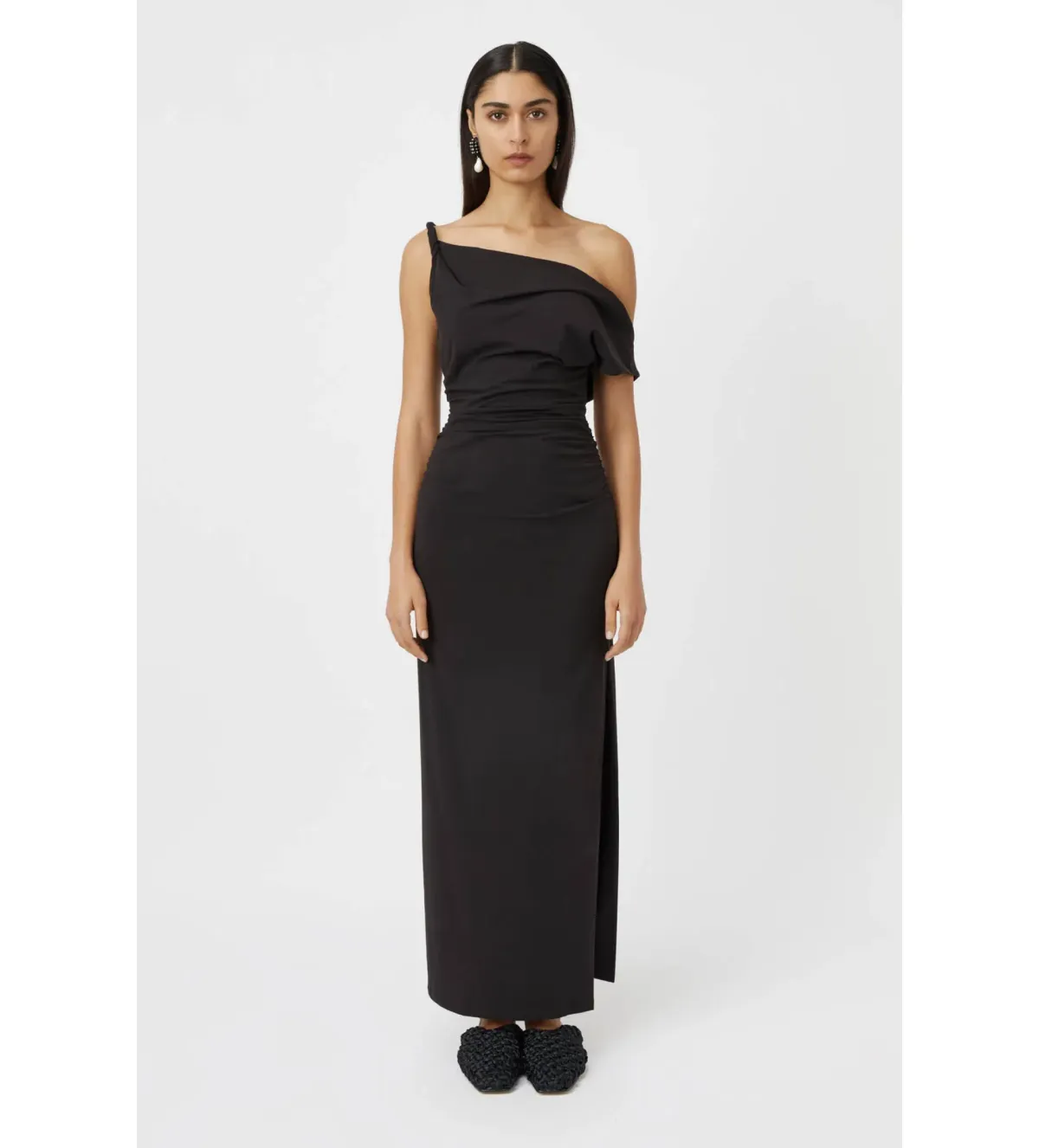 Camilla and Marc Mara Dress Black Size AU 8 for rent on The Volte - main image