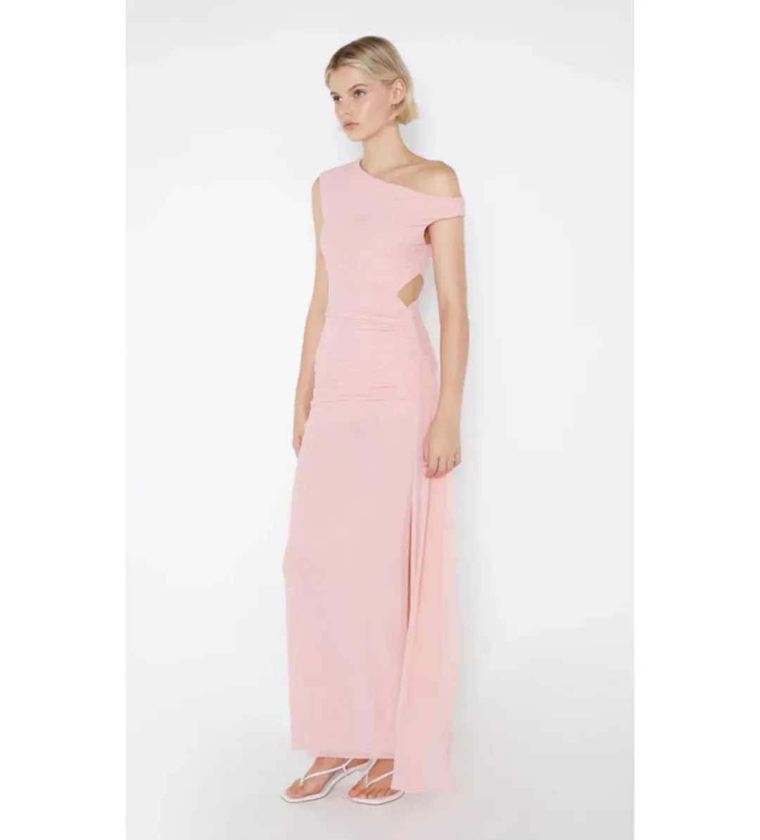 Bec & Bridge Victoria Asym Dress Dusty Pink Size AU 10 for rent on The Volte - main image