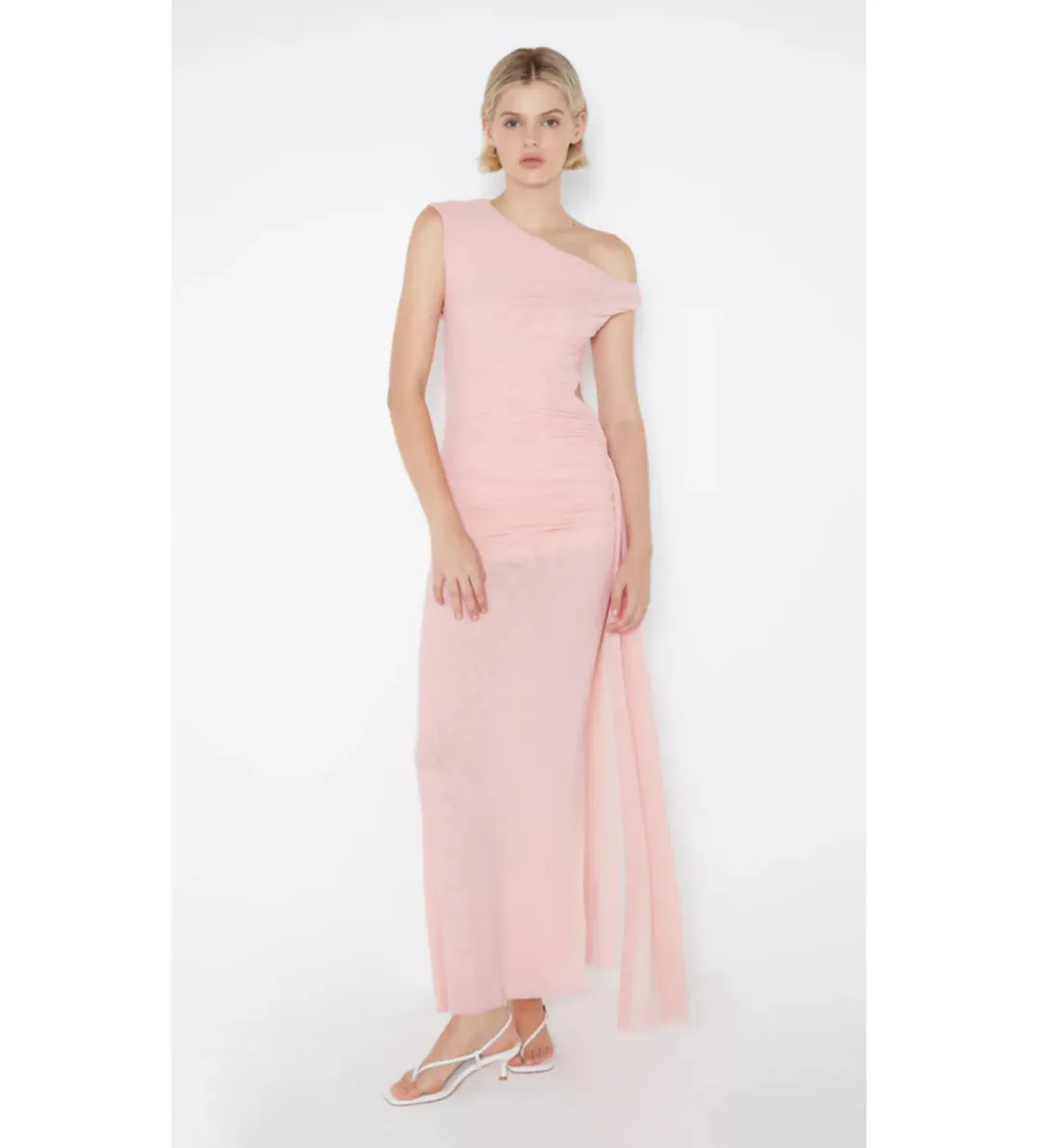 Bec & Bridge Victoria Asym Dress Dusty Pink Size AU 10 for rent on The Volte - main image