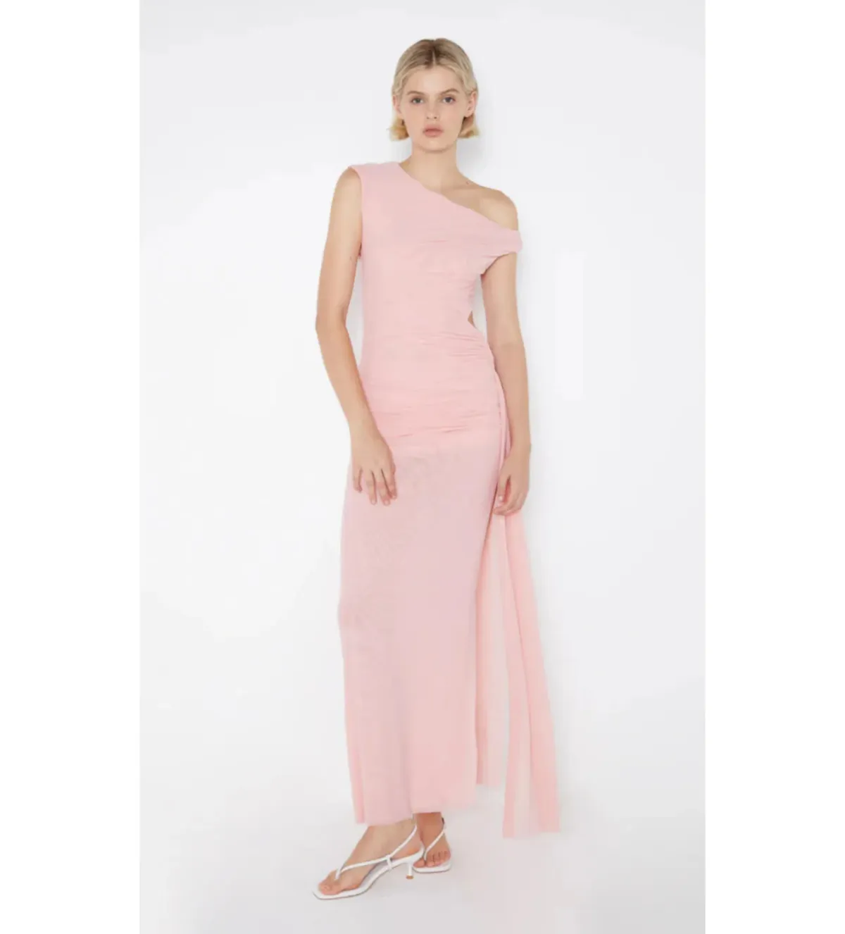Bec & Bridge Victoria Asym Dress Dusty Pink Size AU 10 for rent on The Volte - main image
