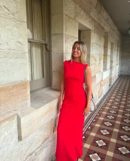 Effie Kats Verona Gown Red Size AU 6 for rent on The Volte - image 7