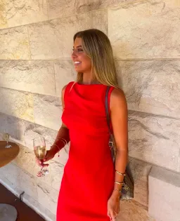 Effie Kats Verona Gown Red Size AU 6 for rent on The Volte - image 8