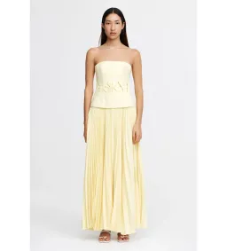 Acler Newbewick Maxi Dress in Lemon Sorbet Size AU 14 for rent on The Volte - image 1