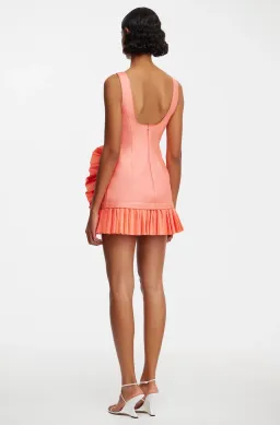 Acler Etherley Mini Dress Hibiscus Pink Size AU 8 for rent on The Volte - image 2