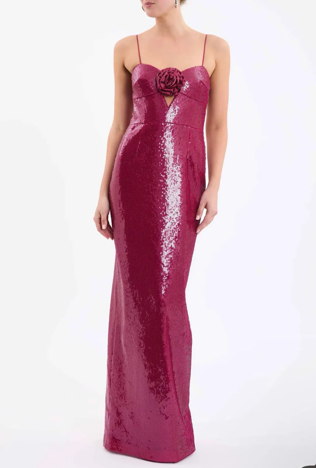Rebecca Vallance Courtney Gown Magenta Maxi Size AU 4  for rent on The Volte - main image