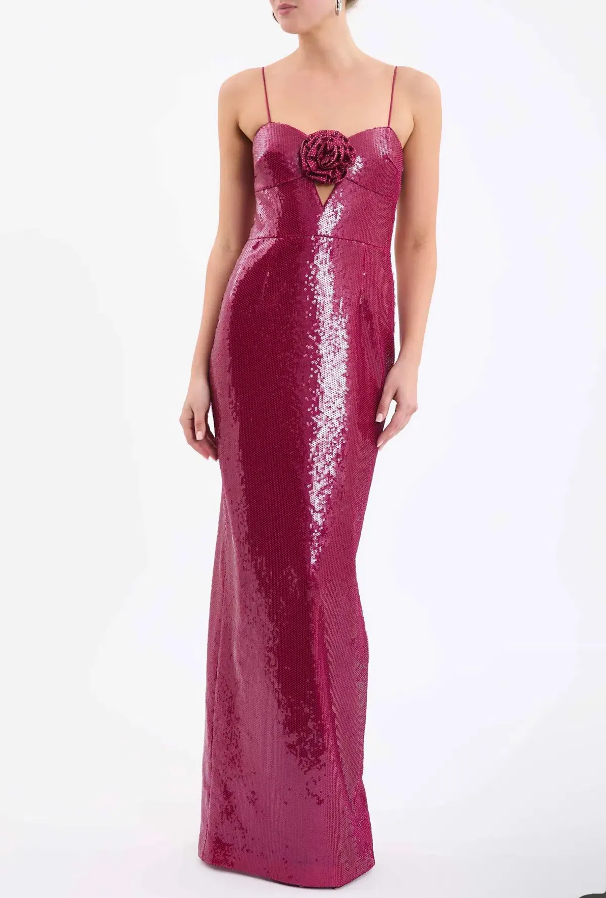 Rebecca Vallance Courtney Gown Magenta Maxi Size AU 4  for rent on The Volte - main image