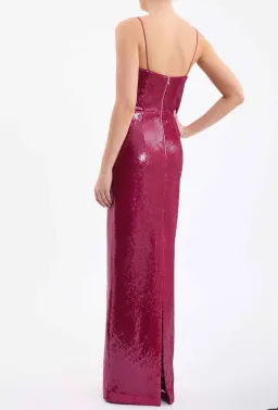 Rebecca Vallance Courtney Gown Magenta Maxi Size AU 4  for rent on The Volte - image 2