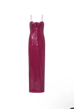 Rebecca Vallance Courtney Gown Magenta Maxi Size AU 4  for rent on The Volte - image 4