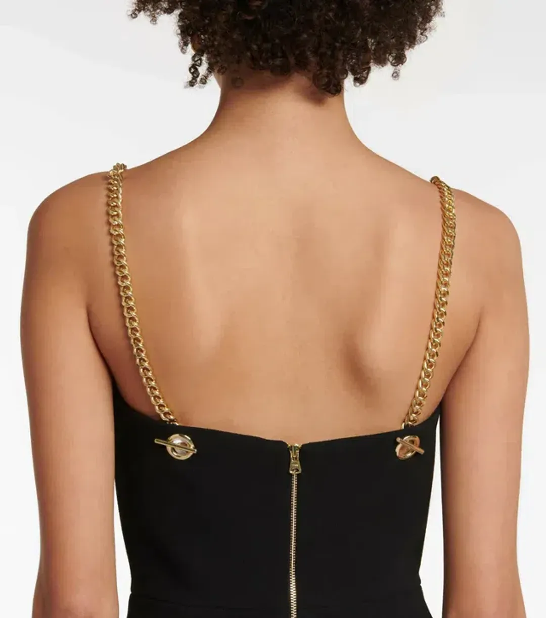 Rebecca Vallance Iman V Wire Mini Dress Black Size 4  for rent on The Volte - main image