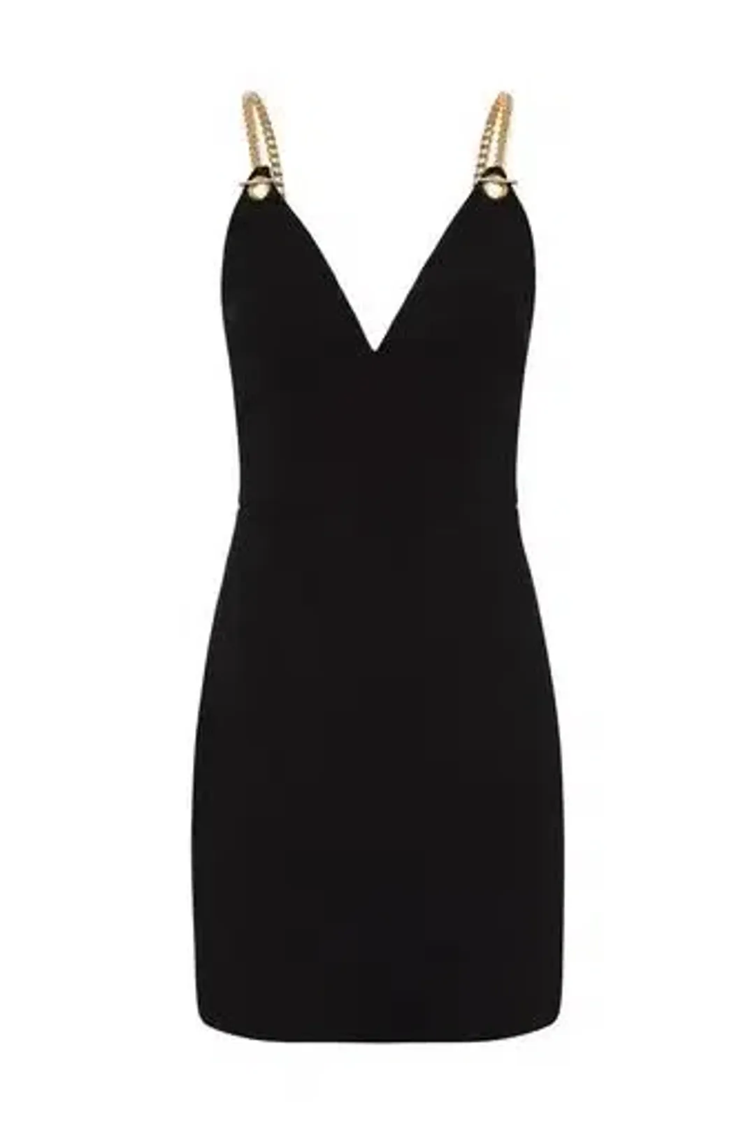 Rebecca Vallance Iman V Wire Mini Dress Black Size 4  for rent on The Volte - main image