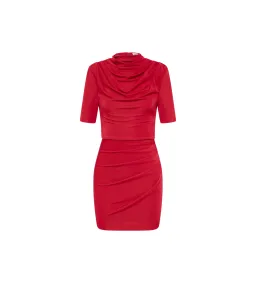 Rebecca Vallance Carmine Mini Dress Red Size 10 for rent on The Volte - image 4