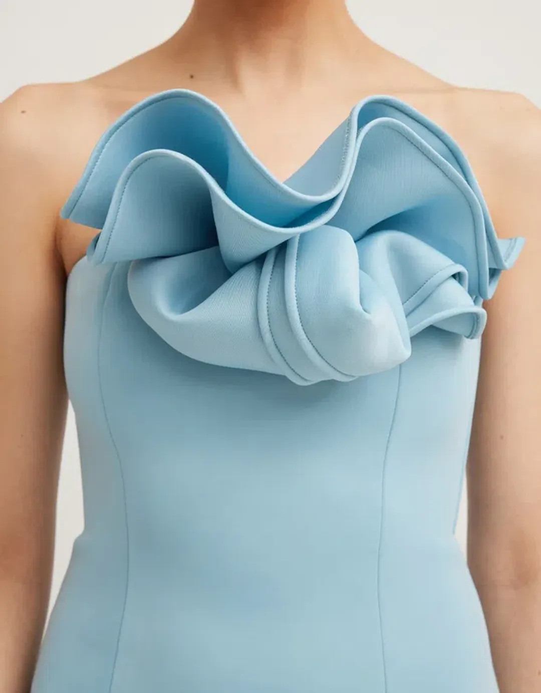 Tojha Fleur Maxi Dress in Powder Blue Size AU 10 for rent on The Volte - main image