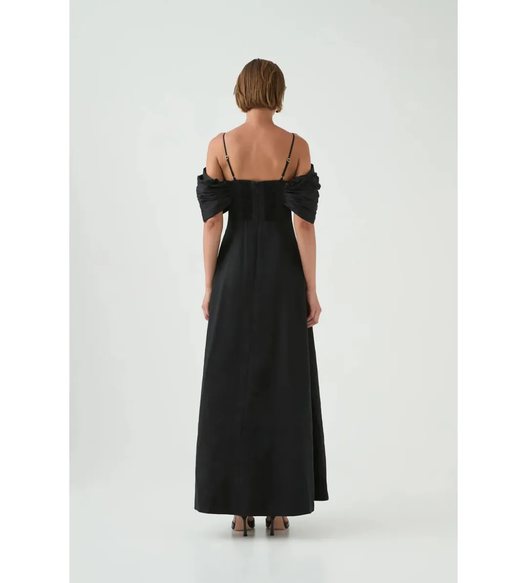 Aje Scarlett Gown Black Size AU 16  for rent on The Volte - main image