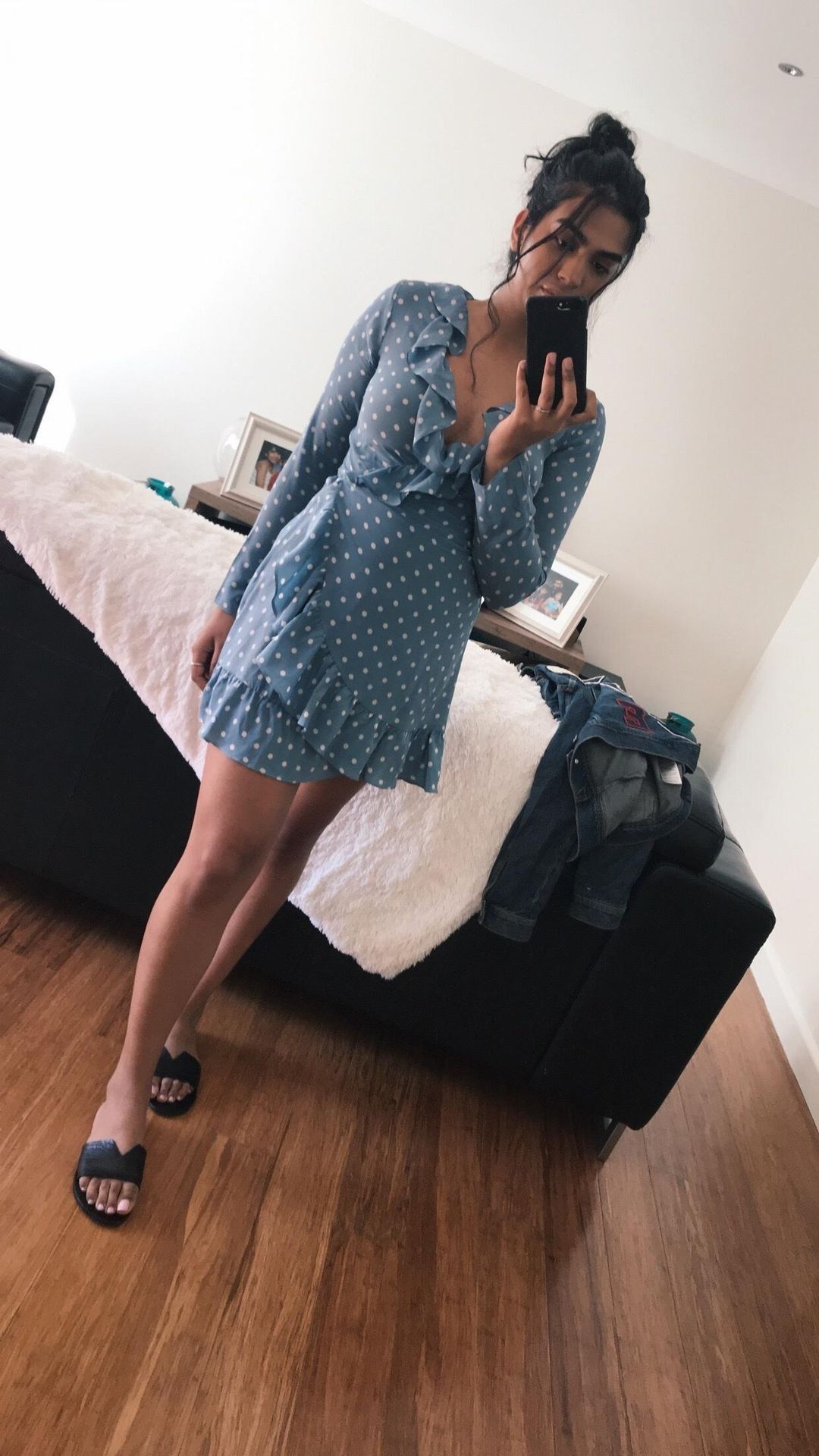 Realisation Par: The Alexander in Dusty Blue Spots . Size 10 (M) for rent on The Volte - main image