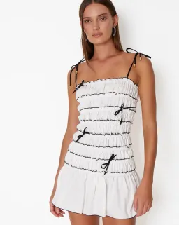 Cin Cin Swim Femme Mini Dress Pearl Size S/AU 8 for rent on The Volte - image 1