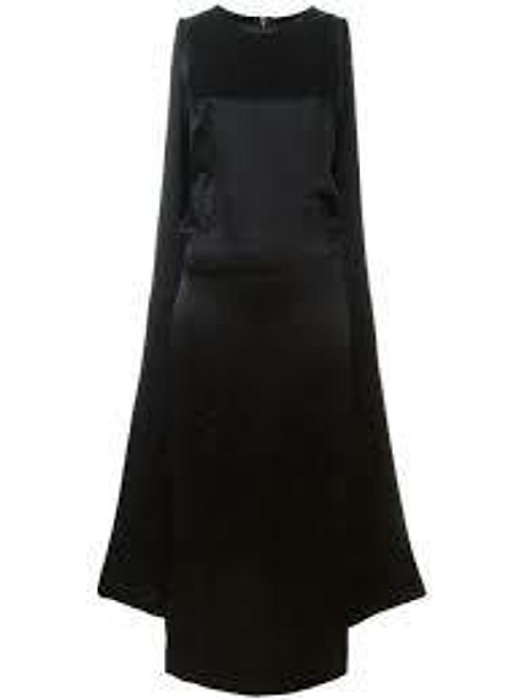 McQ Alexander McQueen Black Maxi Cape Dress size 8 for rent on The Volte - main image