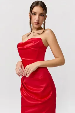 House of CB Adrienne Maxi Dress Red Size M/AU 10 for rent on The Volte - image 3