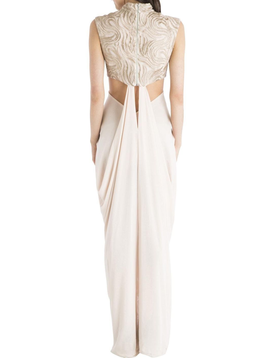 Carla Zampatti Vintage Lace Opera Gown Blush Size 4 for rent on The Volte - main image