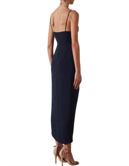 Shona Joy Core Cocktail Draped Dress Navy Size 8  for rent on The Volte - image 3