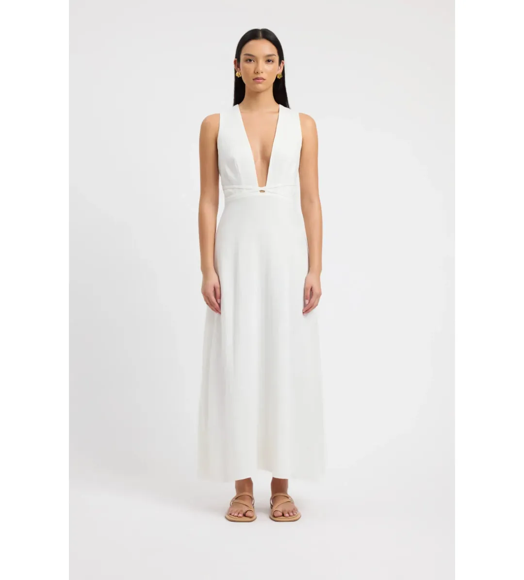 Kookai Hayman Deep Vee Dress AU 6 for rent on The Volte - main image