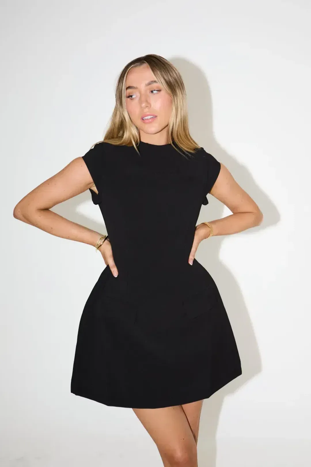 Odd Muse The Ultimate Muse Cap Sleeve Mini Dress Black Size S / AU 8 for rent on The Volte - main image