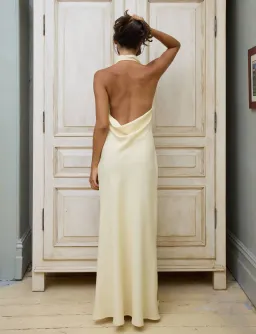 With Harper Lu Cowl Slip Dress Iris Floral Size S / AU 8 for rent on The Volte - image 3