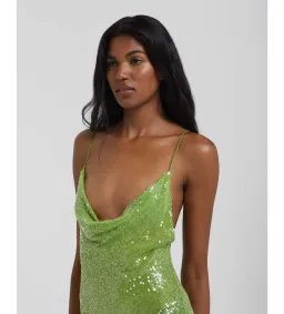 Rat & Boa Gaia Dress Green Sequin Size Small for rent on The Volte - image 4