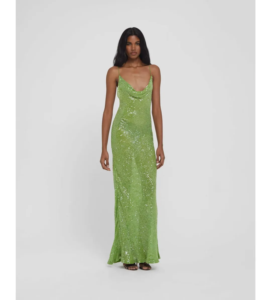 Rat & Boa Gaia Dress Green Sequin Size Small for rent on The Volte - main image