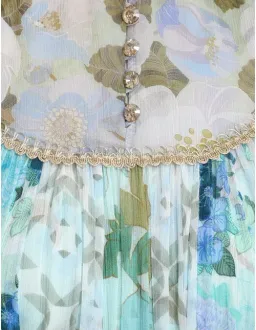 Zimmermann Rhythym Trimmed Billlow Midi Dress Size: 0 for rent on The Volte - image 2