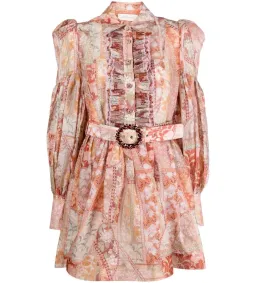 Zimmermann Kaleidoscope Tuxedo Frill Mini Dress Size 0 / AU 8 for rent on The Volte - image 5