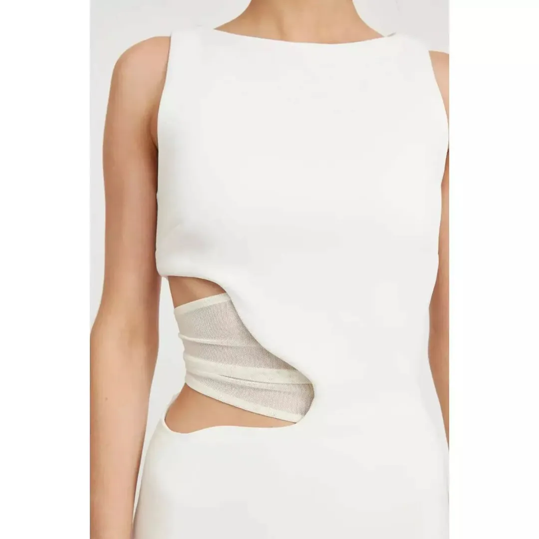 Tojha Valentina Dress White Size 6 for rent on The Volte - main image