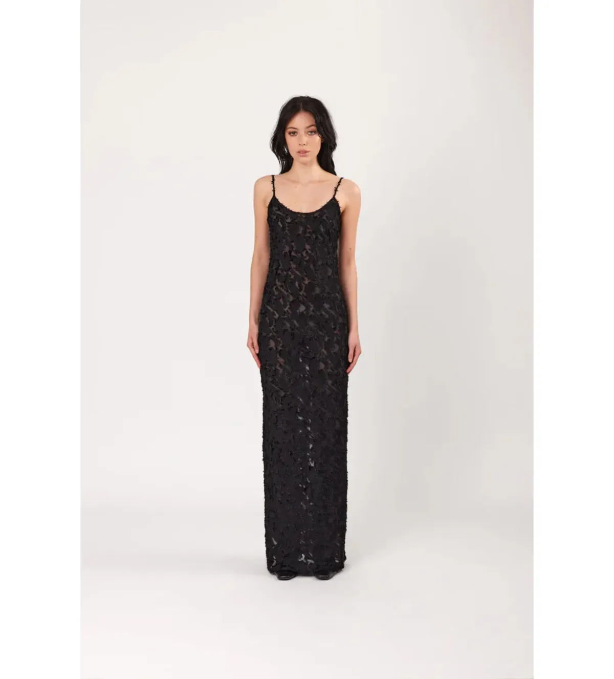 Remain Willow Slip Dress Black 8  for rent on The Volte - main image