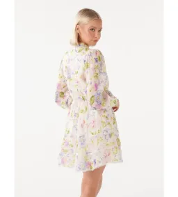 Forever New Vanessa Trim Skater Dress Light Floral Print Size 6 for rent on The Volte - image 2