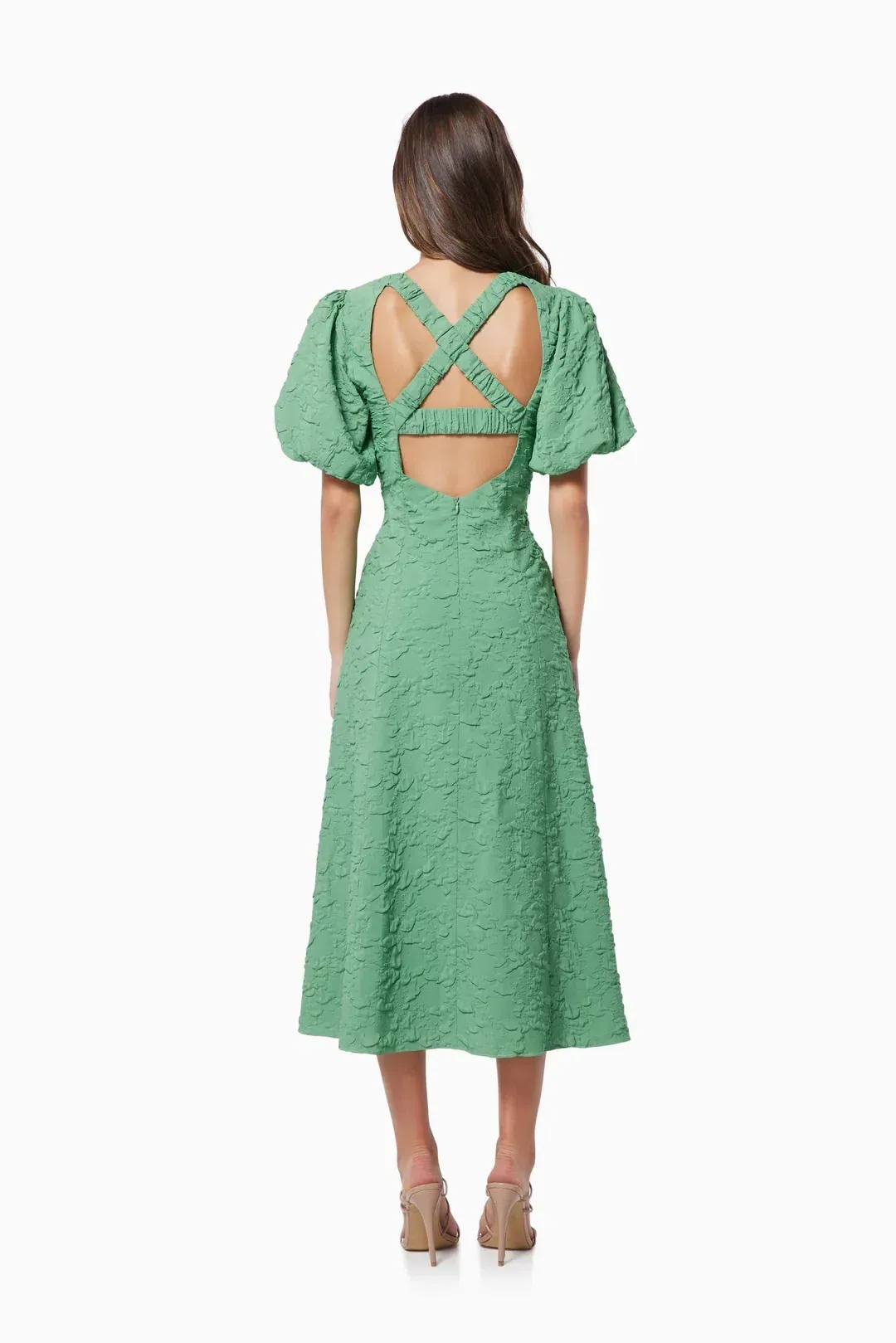 Elliatt Volkgarten Dress Jade Midi Size AU 8 for rent on The Volte - main image