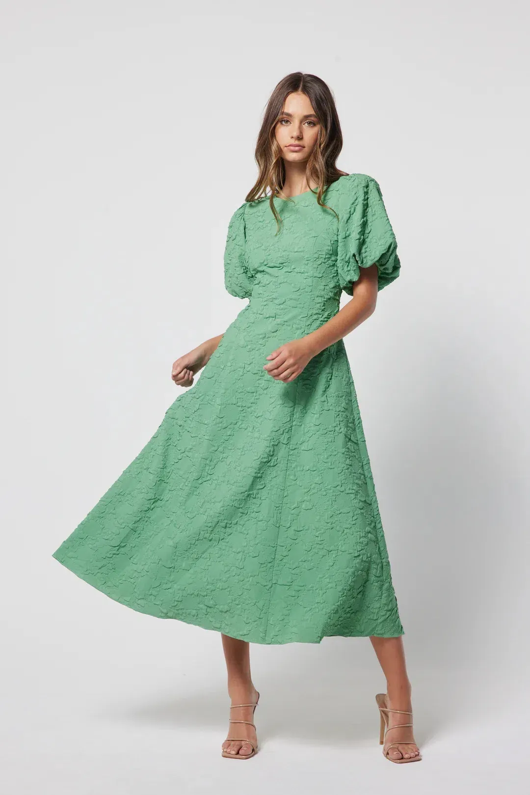 Elliatt Volkgarten Dress Jade Midi Size AU 8 for rent on The Volte - main image