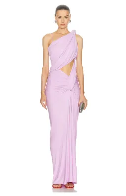 Christopher Esber Twisted Lever Maxi Dress Pink Size 8 for rent on The Volte - image 1