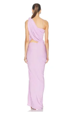 Christopher Esber Twisted Lever Maxi Dress Pink Size 8 for rent on The Volte - image 4