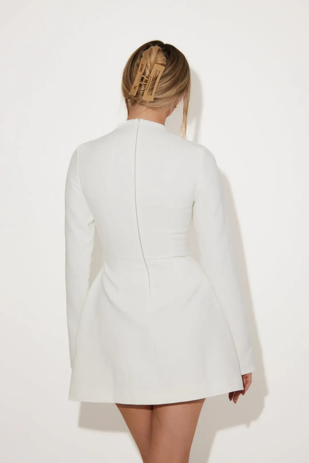 Odd Muse The Ultimate Muse Split Sleeve Mini Dress White Size XL / AU 14 for rent on The Volte - main image