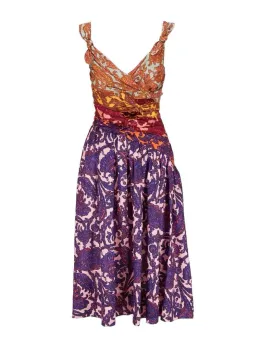 Zimmermann Tiggy Bow Midi Dress Spliced Paisley Size AU 6 for rent on The Volte - image 4