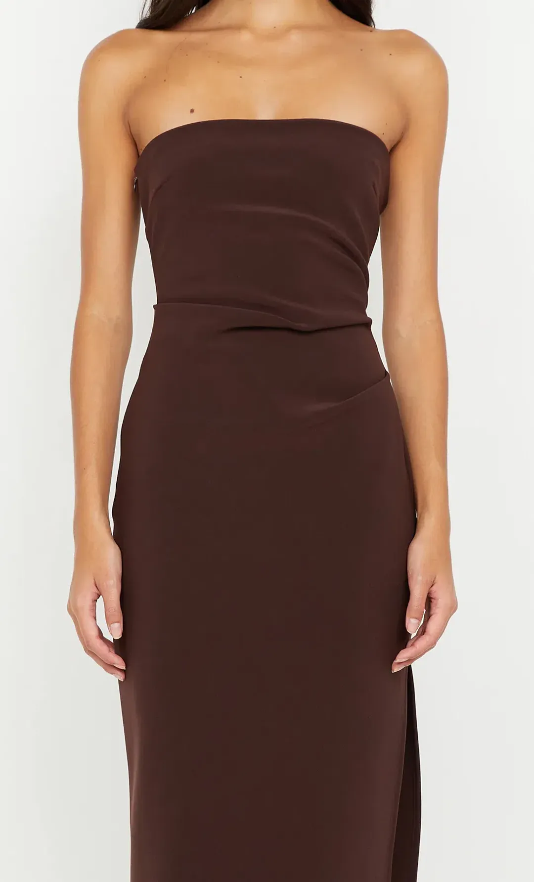 Bec and Bridge Reina Strapless Maxi Dress size 8 for rent on The Volte - main image