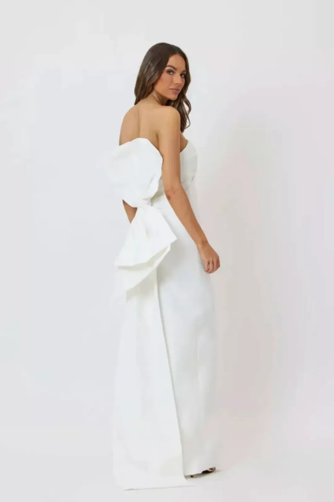 Bianca and Bridgett Kat Maxi Dress White Size 14 for rent on The Volte - main image