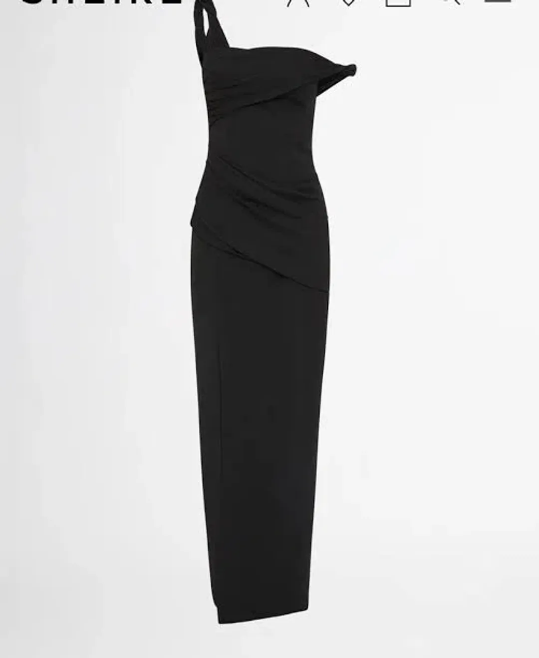 Sheike Reflections Gown  Black Size14  for rent on The Volte - main image