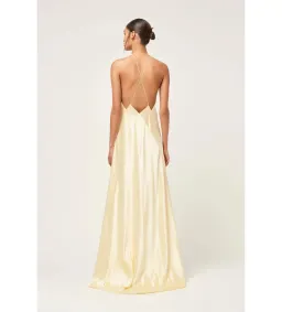 Michael Lo Sordo Bond 007 Paloma Dress Pale Yellow Size 6/XS for rent on The Volte - image 3