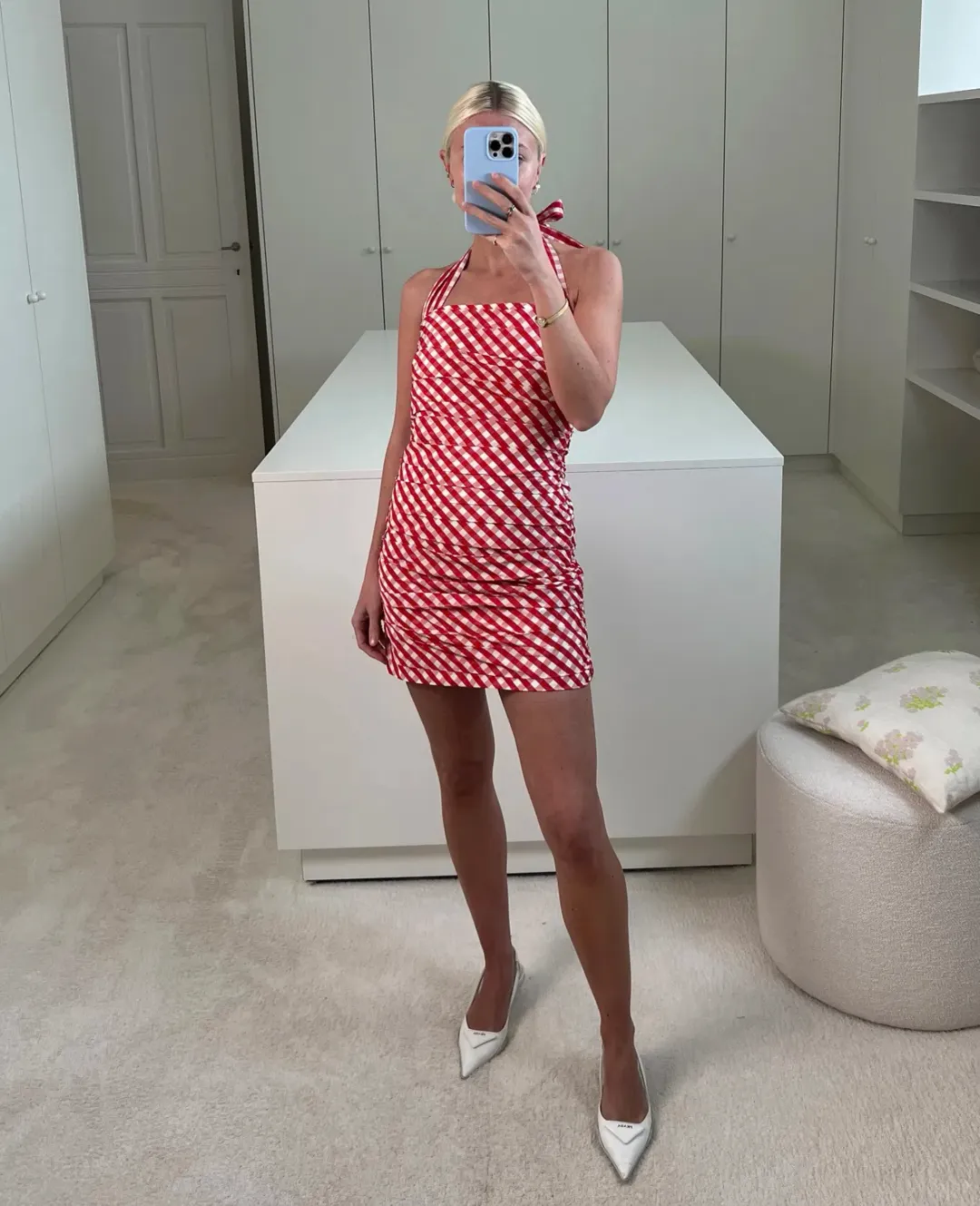 Bernadette Kitty Mini Dress for rent on The Volte - main image