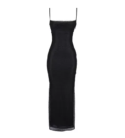 House of CB Calla Black Pearl Embellished Maxi Dress Black Size XS / AU 6 for rent on The Volte - image 5