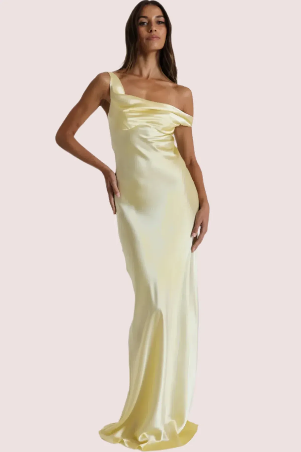 Natalie Rolt Monika Gown Butter Yellow Size 10 for rent on The Volte - main image